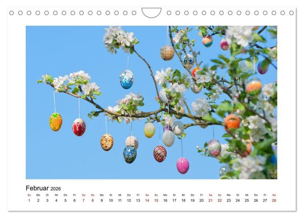 Produktbild: Der Saalfelder Ostereierbaum (Wandkalender 2026 DIN A4 quer), CALVENDO Monatskalender
