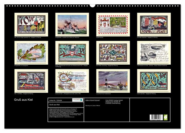 Produktbild: Gru&szlig; aus Kiel (Wandkalender 2026 DIN A2 quer), CALVENDO Monatskalender