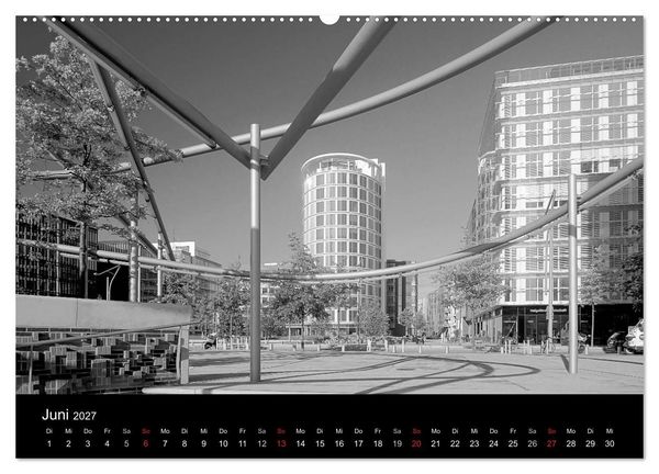 Produktbild: Hamburg monochrome Impressionen (Wandkalender 2027 DIN A2 quer), CALVENDO Monatskalender
