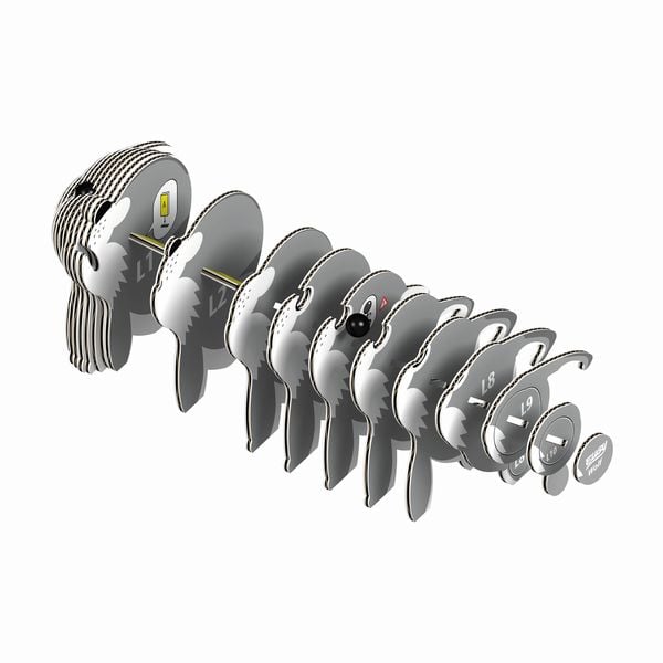 Produktbild: EUGY - 3D Bastelset Wolf