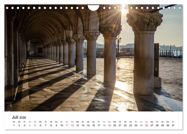 Produktbild: Venedig - Die sch&ouml;nsten Orte (Wandkalender 2026 DIN A4 quer), CALVENDO Monatskalender