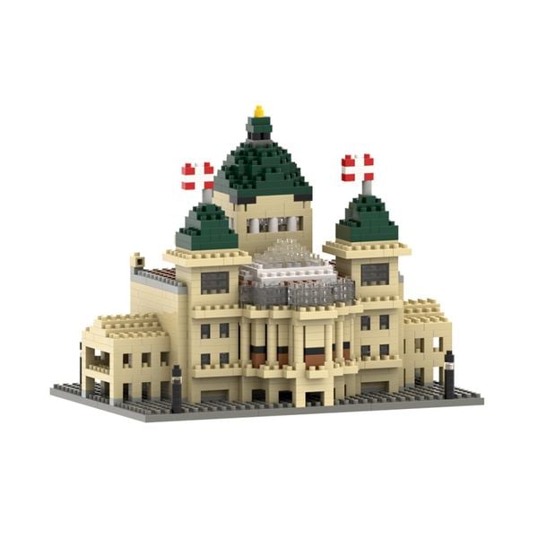 BRIXIES 200160 - Bundeshaus Schweiz, 3D Konstruktionsbausatz aus Ministeinen, 957 Teile