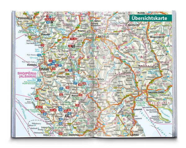 Produktbild: KOMPASS Wanderf&uuml;hrer Albanien, 50 Touren mit Extra-Tourenkarte