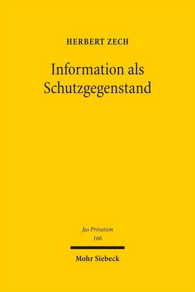 Produktbild: Information als Schutzgegenstand