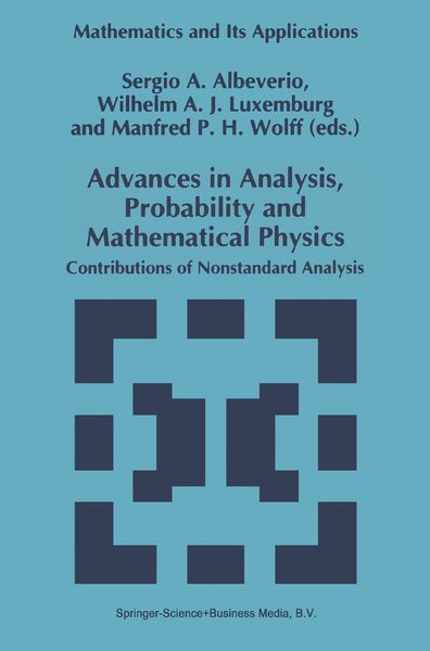 Produktbild: Advances in Analysis, Probability and Mathematical Physics