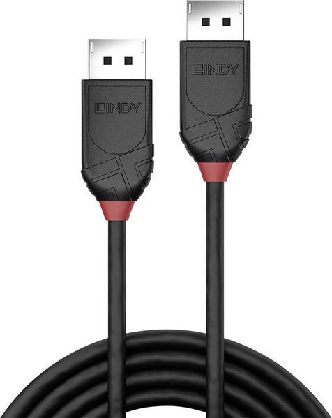 Produktbild: LINDY DisplayPort Anschlusskabel DisplayPort Stecker, DisplayPort Stecker 2.00 m Schwarz 36492 DisplayPort-Kabel