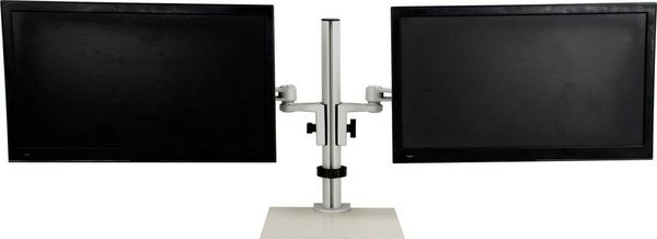 Produktbild: SpeaKa Professional Monitor-Tischhalterung SP-5986112 2 Display(s) 33,0cm (13\") - 68,6cm (27\") Grau H&ouml;henverstellbar, Neigbar
