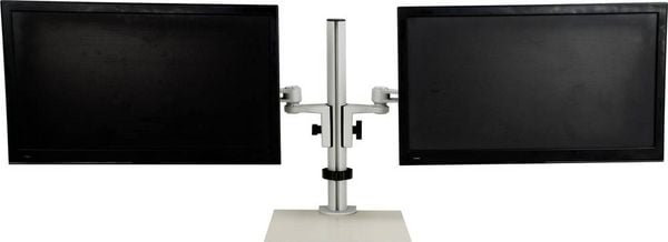 Produktbild: SpeaKa Professional SP-5986112 Monitor-Tischhalterung 2 Display(s) 33,0cm (13\") - 68,6cm (27\") Grau H&ouml;henverstellbar, Neigbar