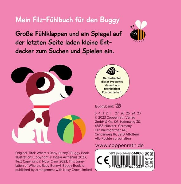 Produktbild: Mein Filz-Fühlbuch für den Buggy: Kuckuck, kleiner Hase!