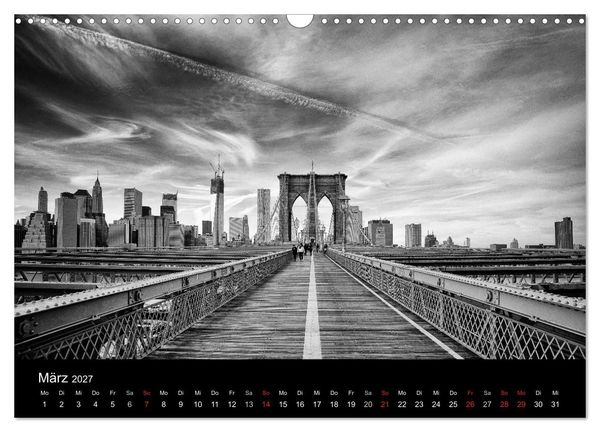 Produktbild: New York 2027 (Wandkalender 2027 DIN A3 quer), CALVENDO Monatskalender