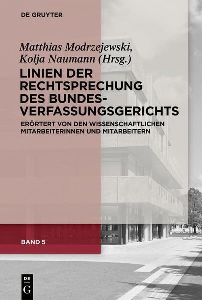 Produktbild: Linien der Rechtsprechung des Bundesverfassungsgerichts