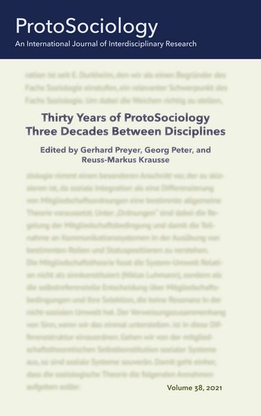 Produktbild: Thirty Years of ProtoSociology - Three Decades Between Disciplines