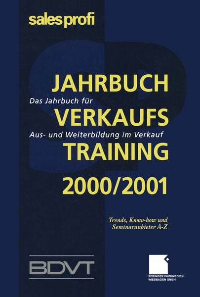 Produktbild: Jahrbuch Verkaufstraining 2000/2001