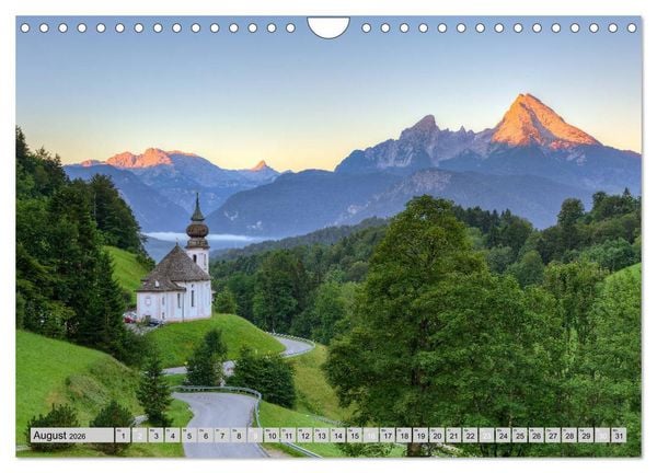 Produktbild: Wundersch&ouml;nes Bayern (Wandkalender 2026 DIN A4 quer), CALVENDO Monatskalender
