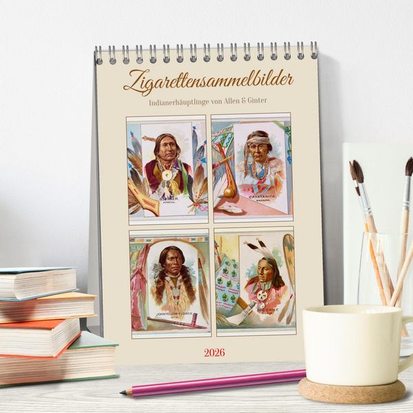 Produktbild: Zigarettensammelbilder (Tischkalender 2026 DIN A5 hoch), CALVENDO Monatskalender