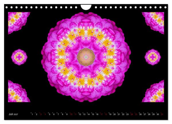 Produktbild: ROSEN MANDALAS (Wandkalender 2027 DIN A4 quer), CALVENDO Monatskalender