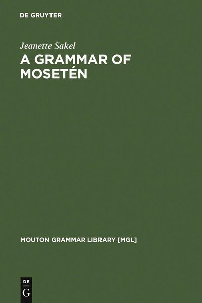 Produktbild: A Grammar of Moset&eacute;n