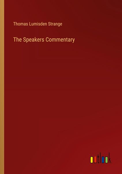 Produktbild: The Speakers Commentary
