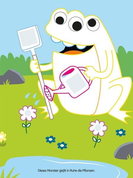 Produktbild: Mein buntes Formen-Stickerbuch: Lustige Monster