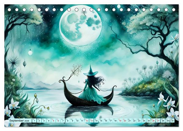 Produktbild: Enchantress of nature (Desk Calendar 2026 DIN A5 landscape), CALVENDO 12 Month DeskCalendar