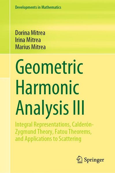 Produktbild: Geometric Harmonic Analysis III