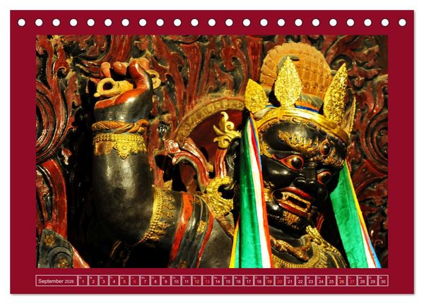 Produktbild: Buddhas & Bhodisattvas (Tischkalender 2026 DIN A5 quer), CALVENDO Monatskalender