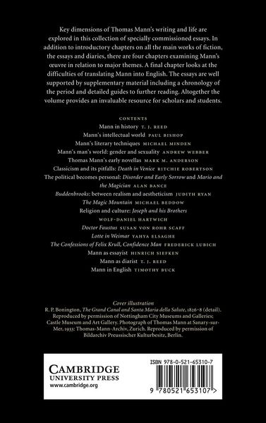 Produktbild: The Cambridge Companion to Thomas Mann