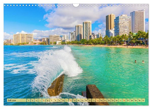 Produktbild: O'ahu - Eine Reise in das Herz von Hawaii (Wandkalender 2026 DIN A3 quer), CALVENDO Monatskalender