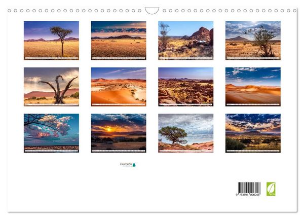 Produktbild: Namibia - Farben und Licht (Wandkalender 2027 DIN A3 quer), CALVENDO Monatskalender