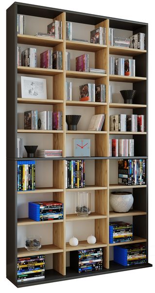 Produktbild: Holz CD DVD Standregal B&uuml;cherregal Regal Megosa XL