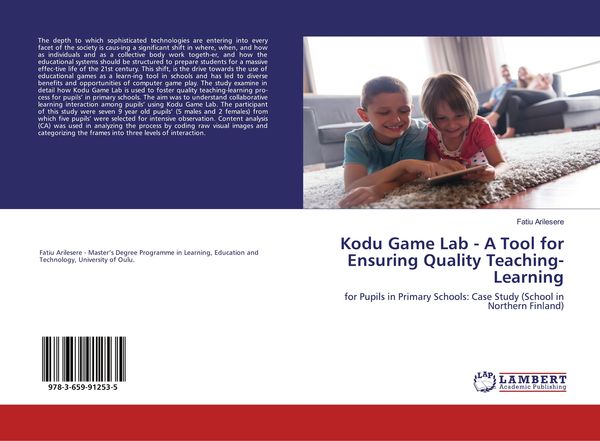 Produktbild: Kodu Game Lab - A Tool for Ensuring Quality Teaching-Learning