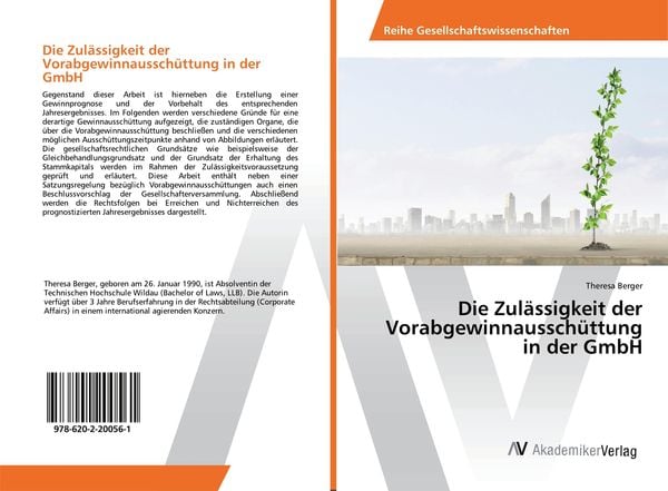Produktbild: Die Zul&auml;ssigkeit der Vorabgewinnaussch&uuml;ttung in der GmbH