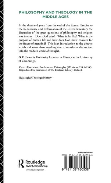 Produktbild: Philosophy and Theology in the Middle Ages