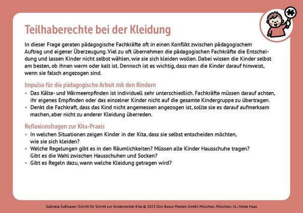 Produktbild: Schritt f&uuml;r Schritt zur Kinderrechte-Kita