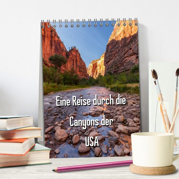 Produktbild: Eine Reise durch die Canyons der USA (Tischkalender 2026 DIN A5 hoch), CALVENDO Monatskalender