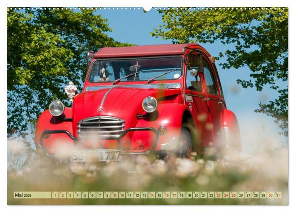 Produktbild: Franz&ouml;sische Klassiker - 2CV und D Modell Oldtimer (Wandkalender 2026 DIN A2 quer), CALVENDO Monatskalender
