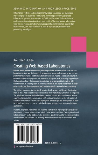 Produktbild: Creating Web-based Laboratories