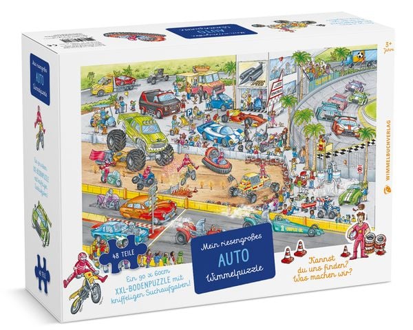 Mein riesengroßes Auto Wimmelpuzzle (Kinderpuzzle)