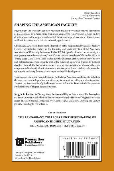 Produktbild: Shaping the American Faculty