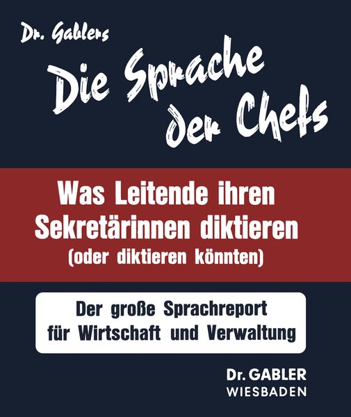 Produktbild: Die Sprache der Chefs