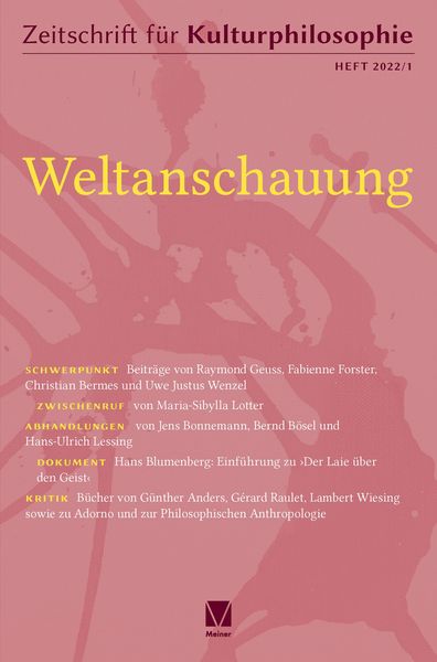Produktbild: Weltanschauung
