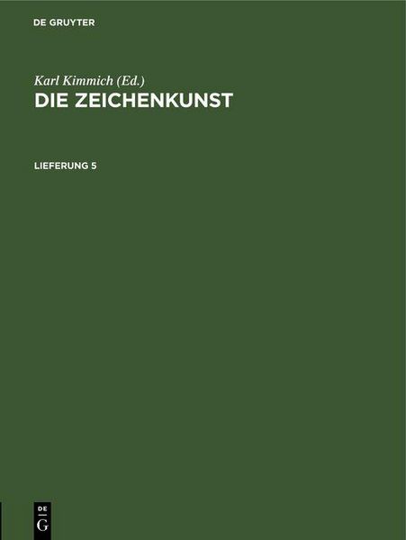 Produktbild: Die Zeichenkunst. Lieferung 5