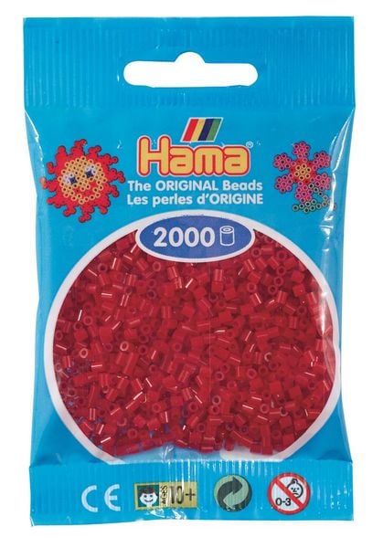 Produktbild: Mini-Perlen, 2000St. Mittelrot
