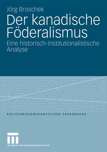 Produktbild: Der kanadische F&ouml;deralismus