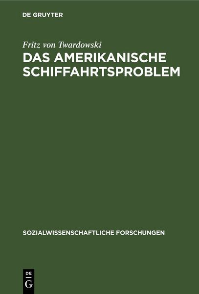 Produktbild: Das amerikanische Schiffahrtsproblem