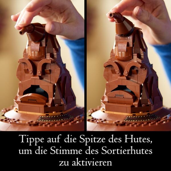 Produktbild: LEGO Harry Potter Der Sprechende Hut von Hogwarts, baubares Modell 76429