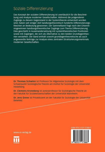 Produktbild: Soziale Differenzierung