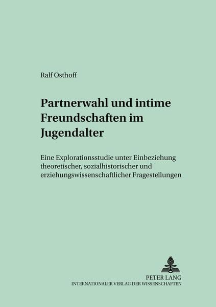 Produktbild: Partnerwahl und intime Freundschaften im Jugendalter