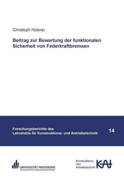 Produktbild: Beitrag zur Bewertung der funktionalen Sicherheit von Federkraftbremsen