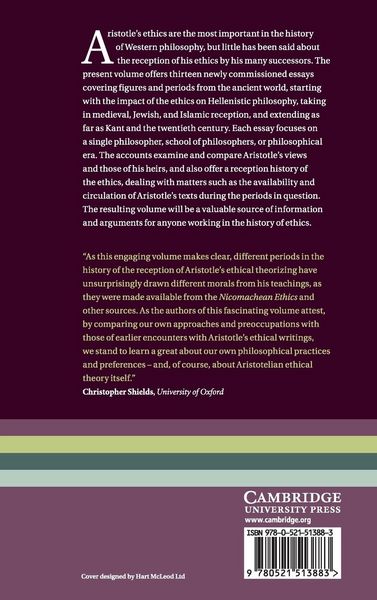 Produktbild: The Reception of Aristotle's Ethics